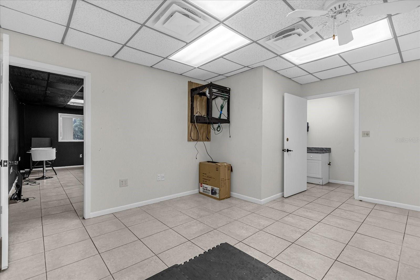 Office 2 or equipment room between office 1 &amp; 3