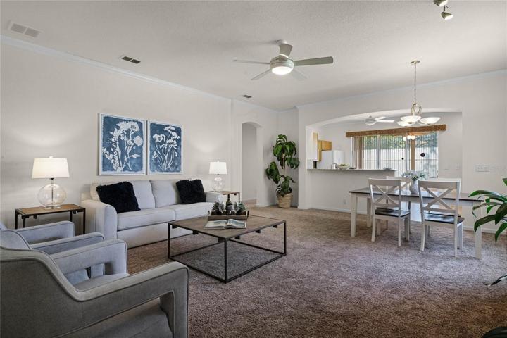 View of Great Room from Foyer entryway