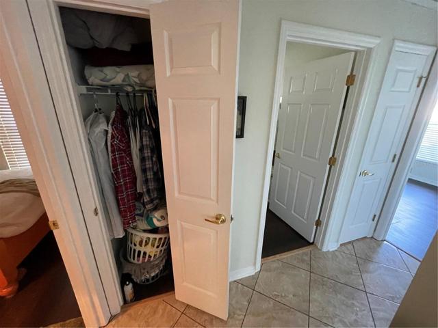 Hall with coat closet