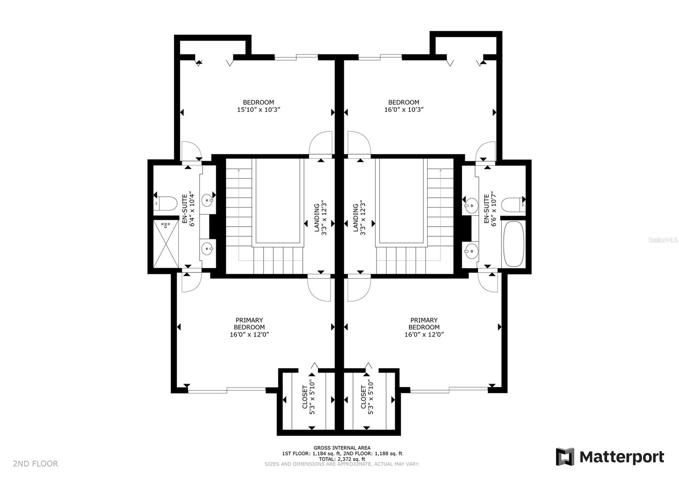 Schematic drawing of Duplex second floor