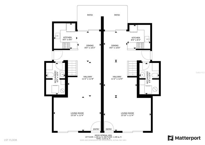 Schematic drawing of Duplex first floor