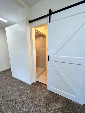 Unit B barn door detail