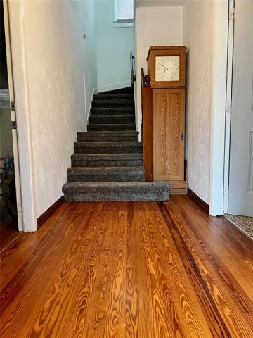 Entry and stairwell to unit C