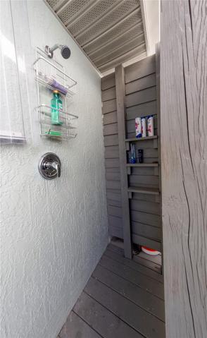 Outdoor hot shower