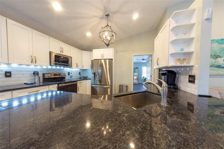 Kitchen view w/ built-ins