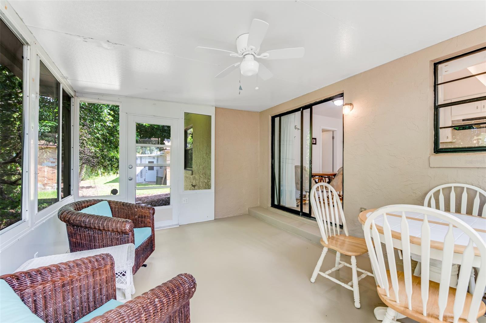 Beautiful and large enclosed patio