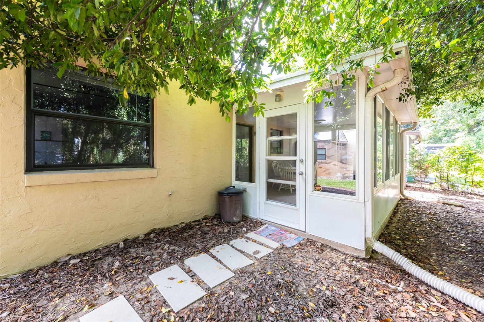 Enjoy bird and other wildlife watching from this private backyard