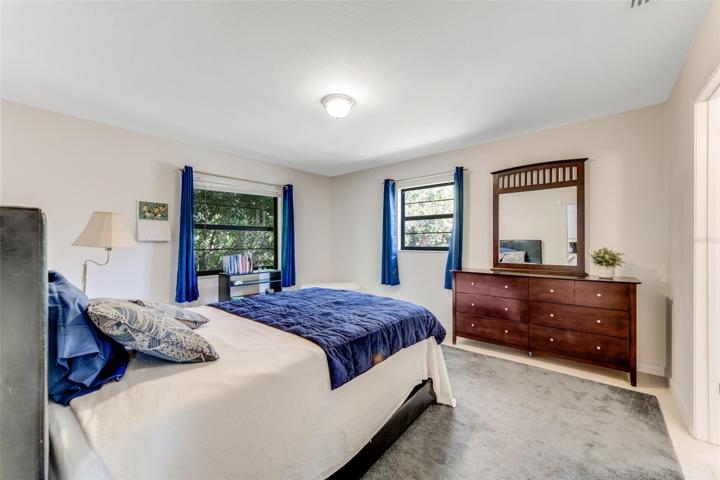 Corner windows bring in lots of natural light