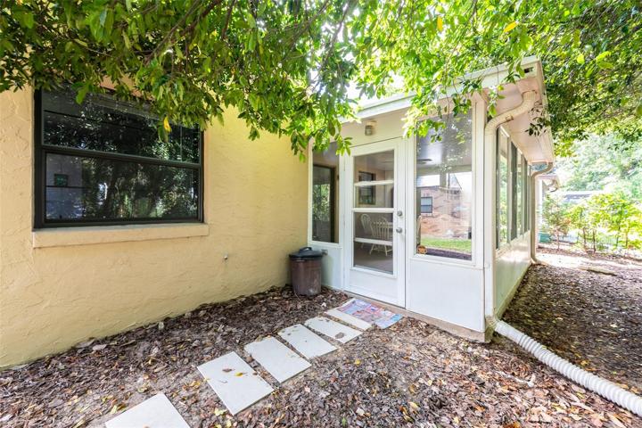 Enjoy bird and other wildlife watching from this private backyard