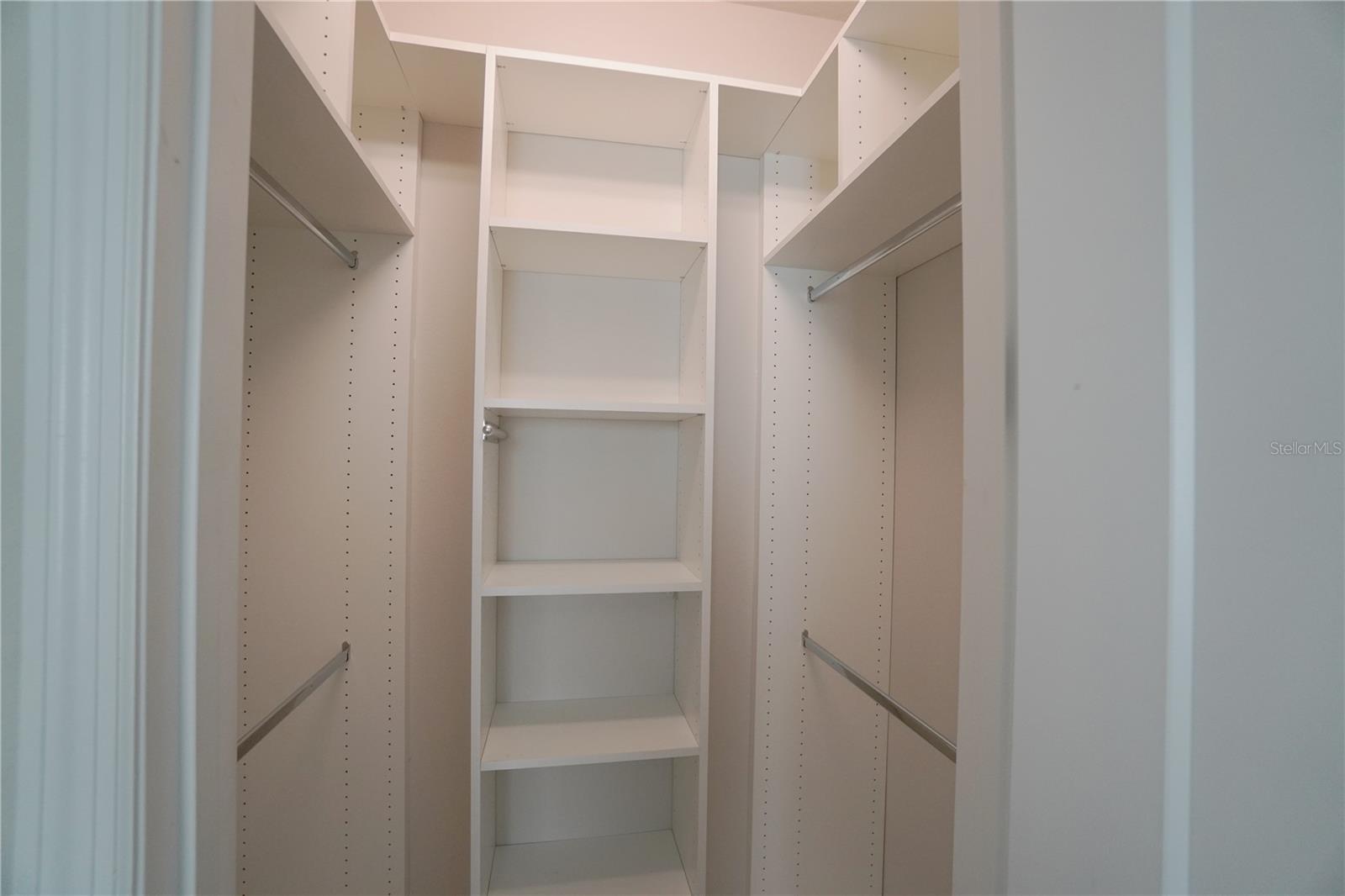 Bedroom #3 custom closet