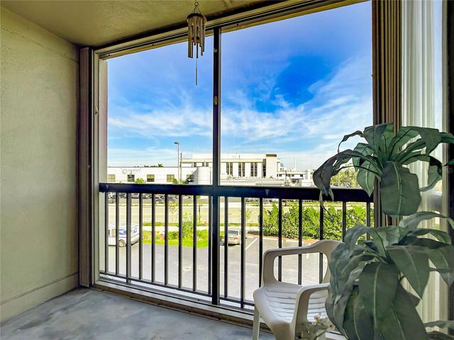 Balcony w/Storm Shutters.