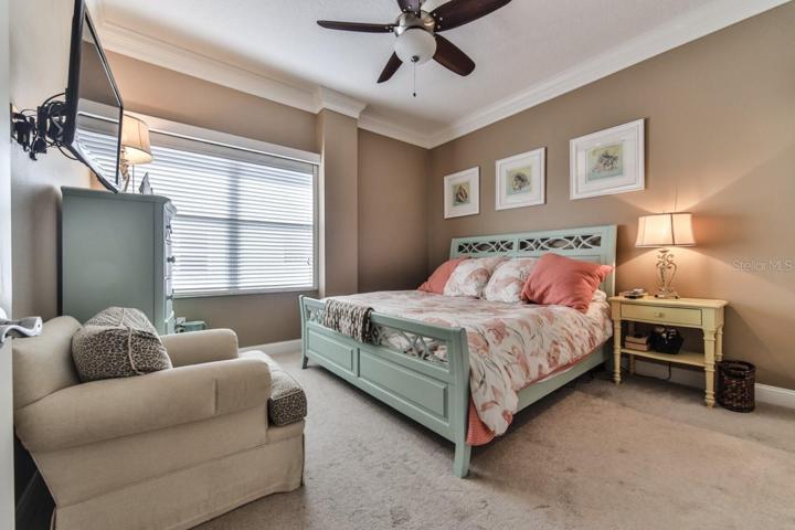 Large second bedroom with TV