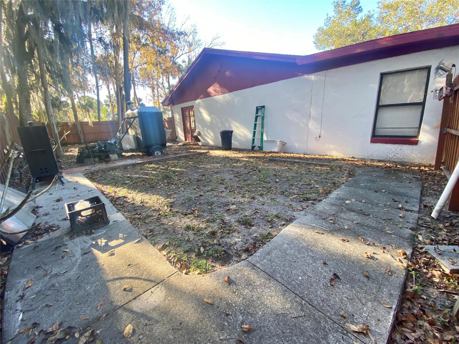 Space for outdoor dining or expansion