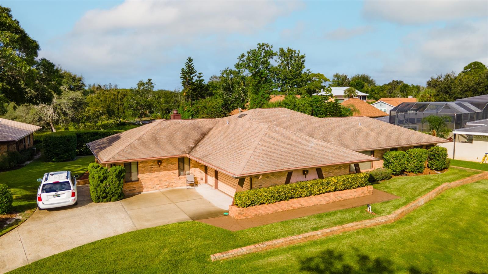 Situated on a high lot s