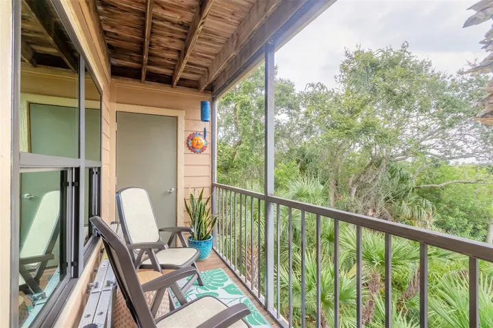 balcony with water view