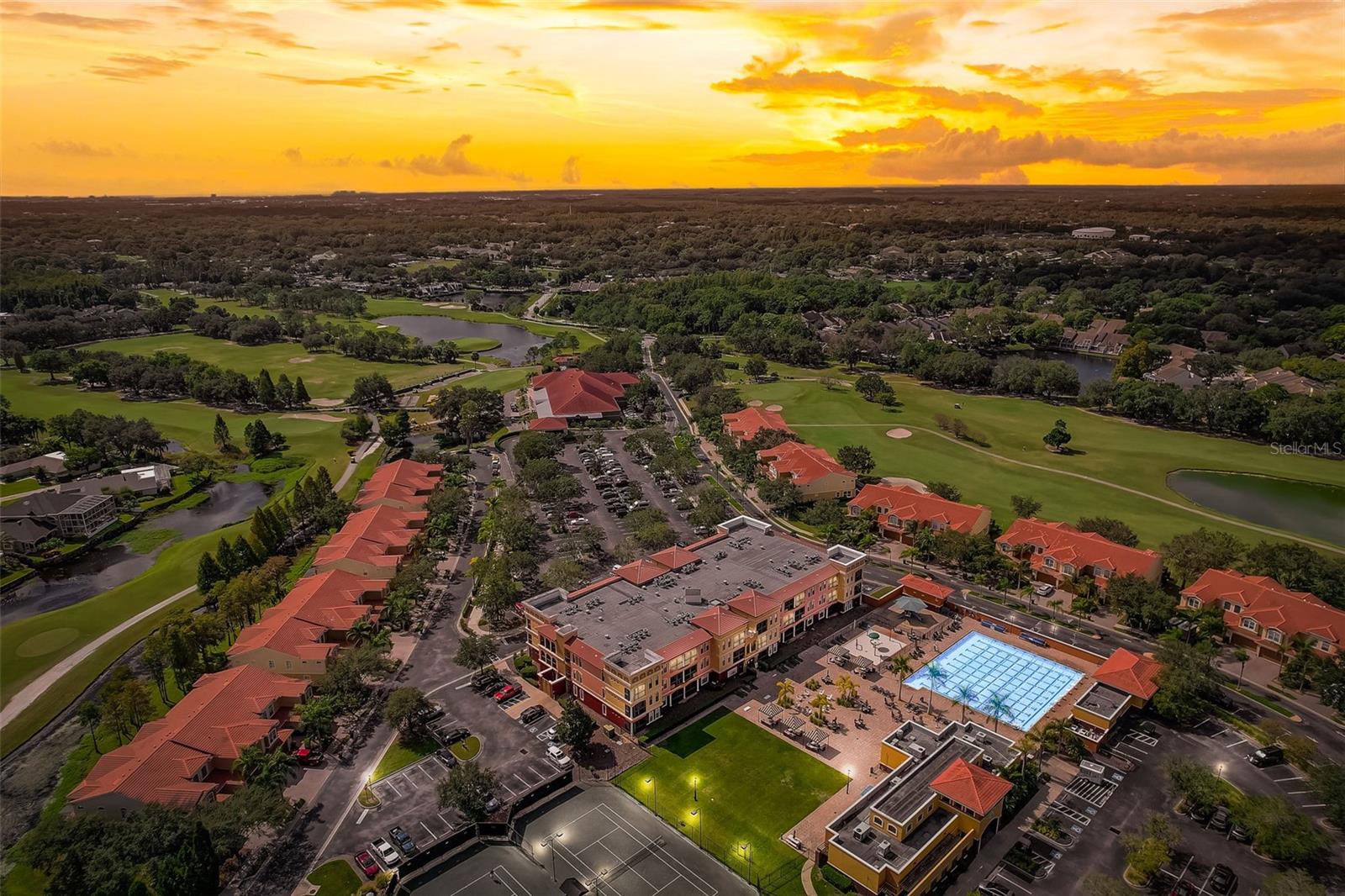 Surrounded by pool, tennis and golf luxury