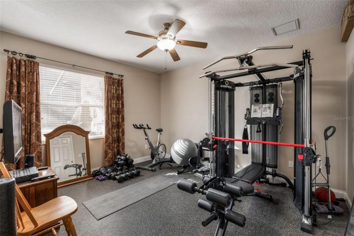 Gym can be returned to bedroom #4.