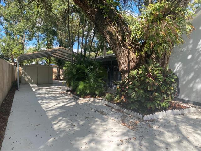 mature landscaping
