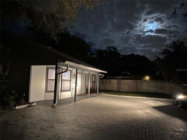 outside at night