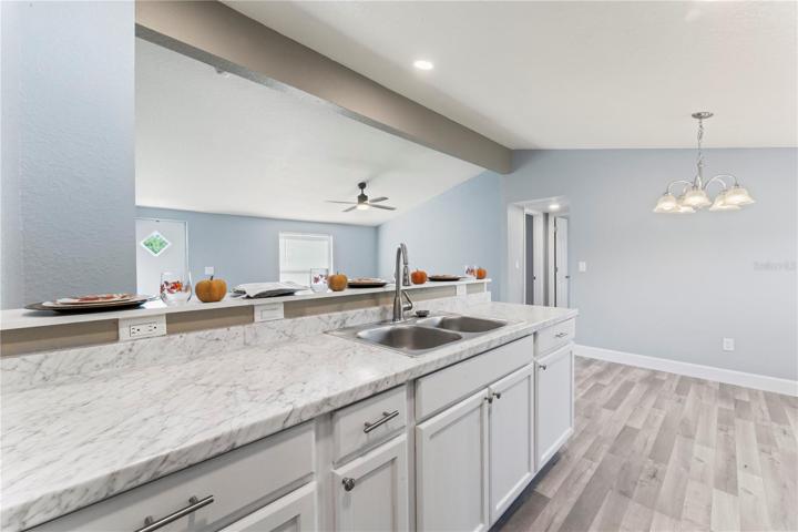 Kitchen from laundry room.