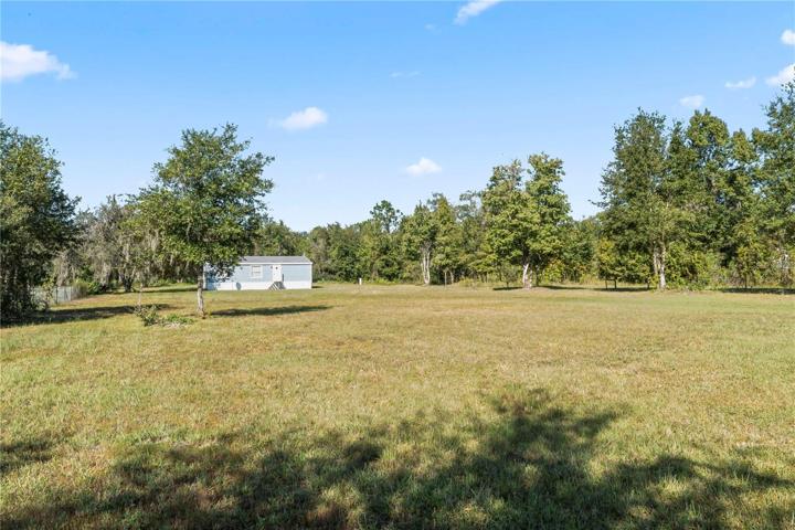 Front corner of property, near road.