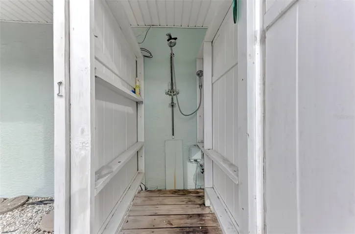 Outdoor shower!