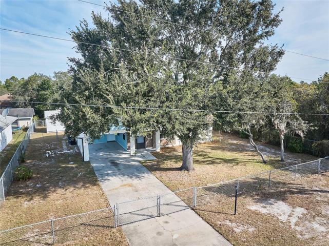 Fully fenced yard