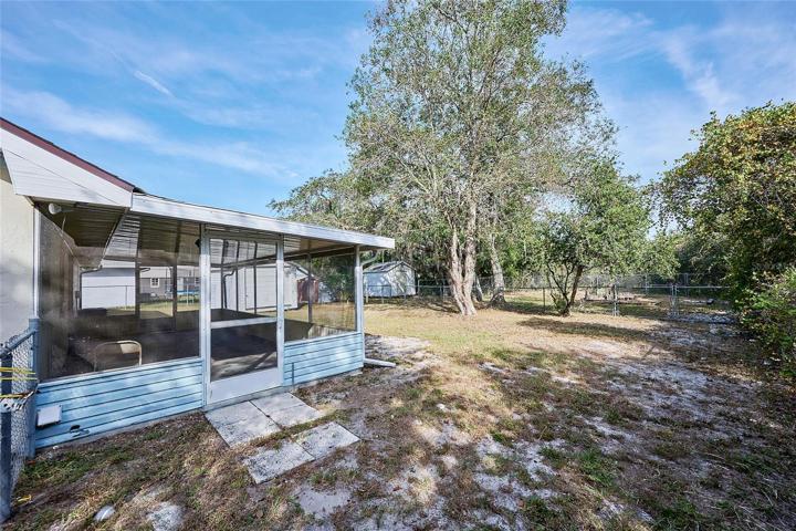 Porch offers entrances on both sides of the home