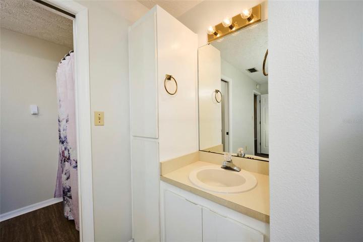 Sink/vanity are in transition area