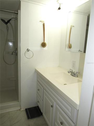 Updated Bathroom with walk-in shower.
