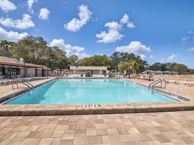 Large Heated Pool with Lots of Covered Areas