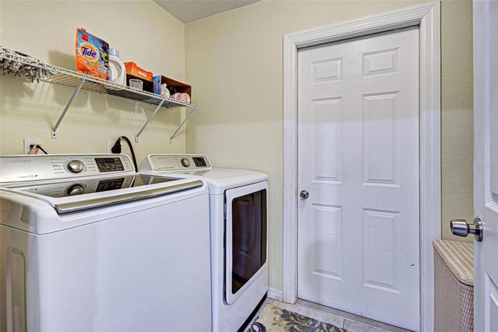 Laundry room off of kitchen