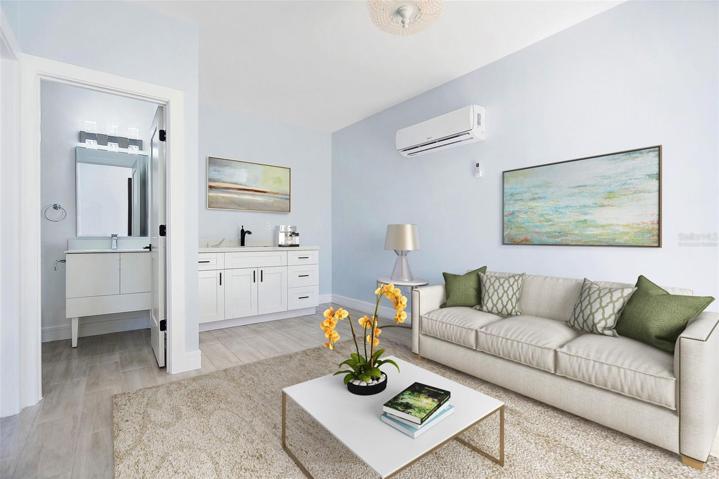Virtually Staged Apartment Living Area