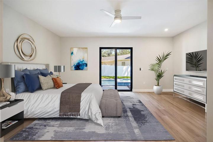 Virtually Staged Primary Bedroom