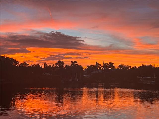 Sunset from the back of the home