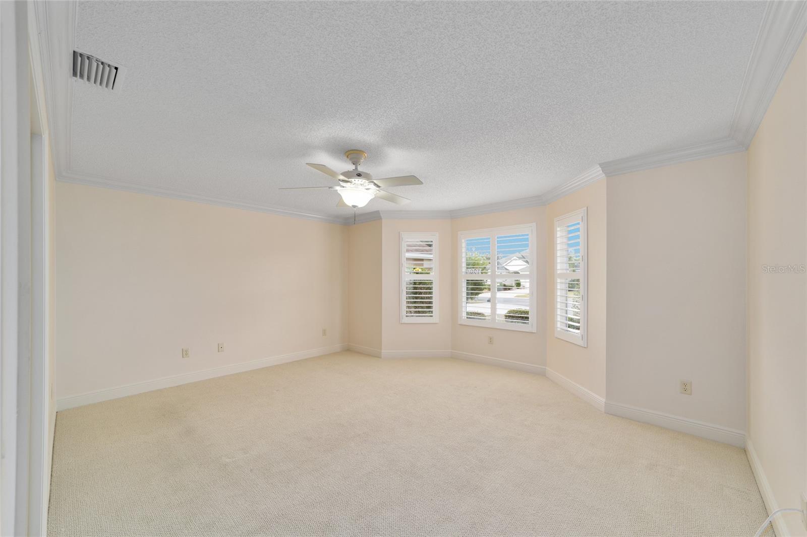 Front guest room with bay window
