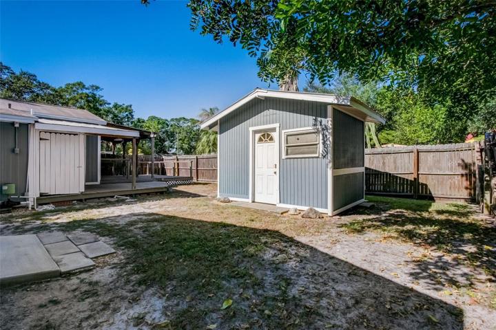 View of back yard