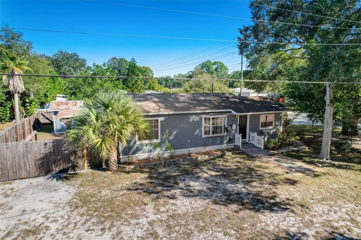 Aerial view of front of home