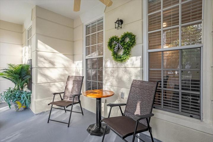 Patio and second entry way