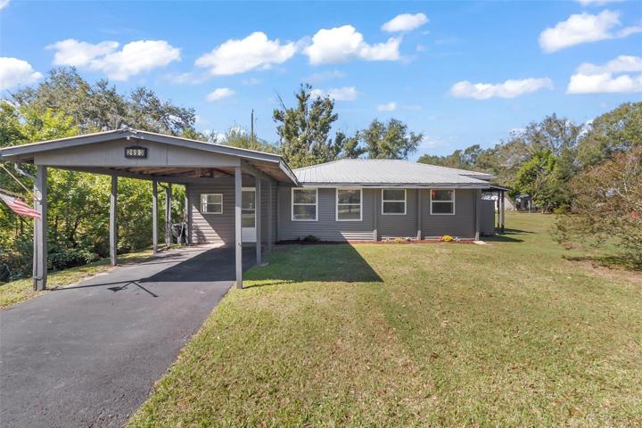 Carport on front of house