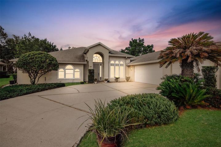 Front showing 3 Car Garage