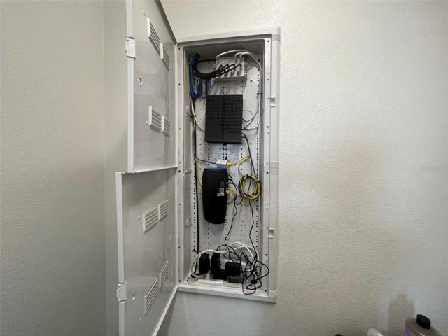 media panel in laundry room