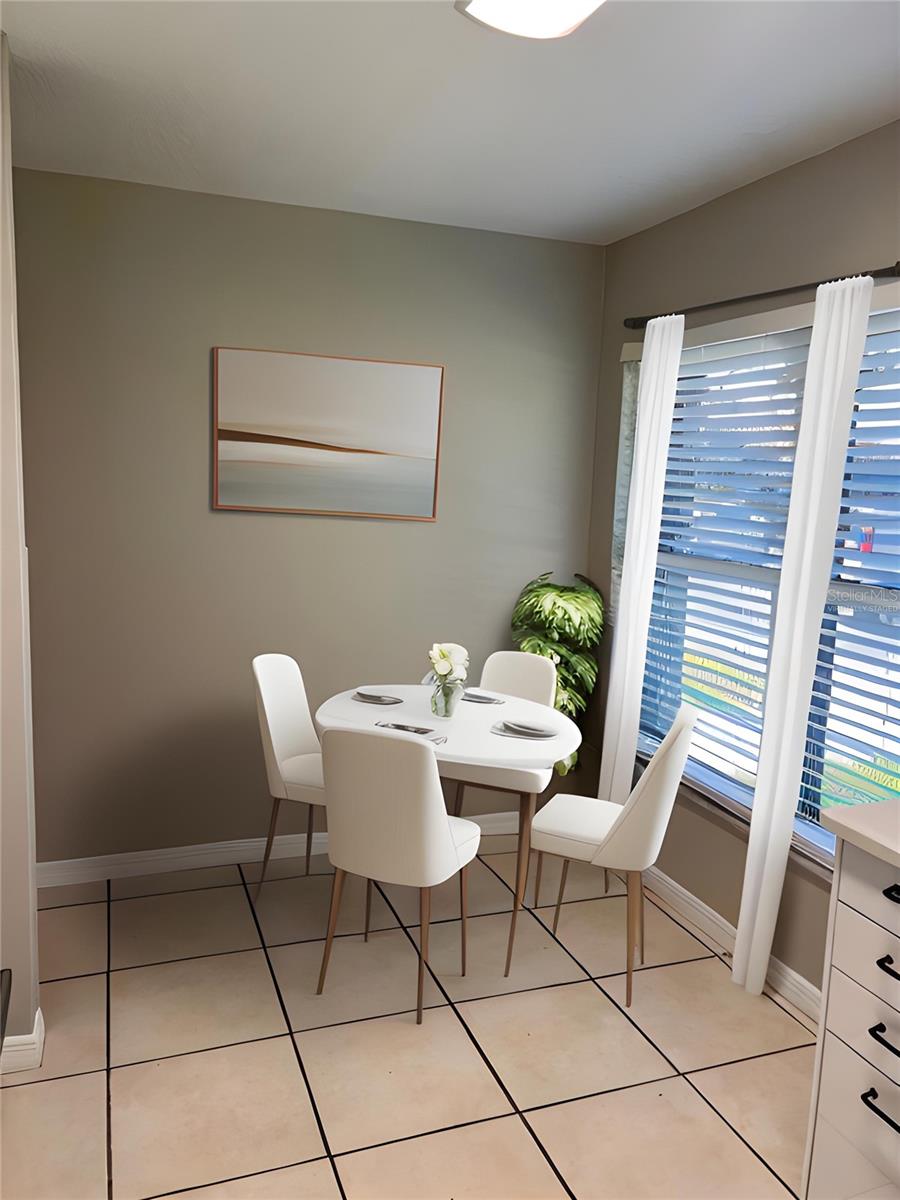Breakfast kitchenette  (virtually staged)