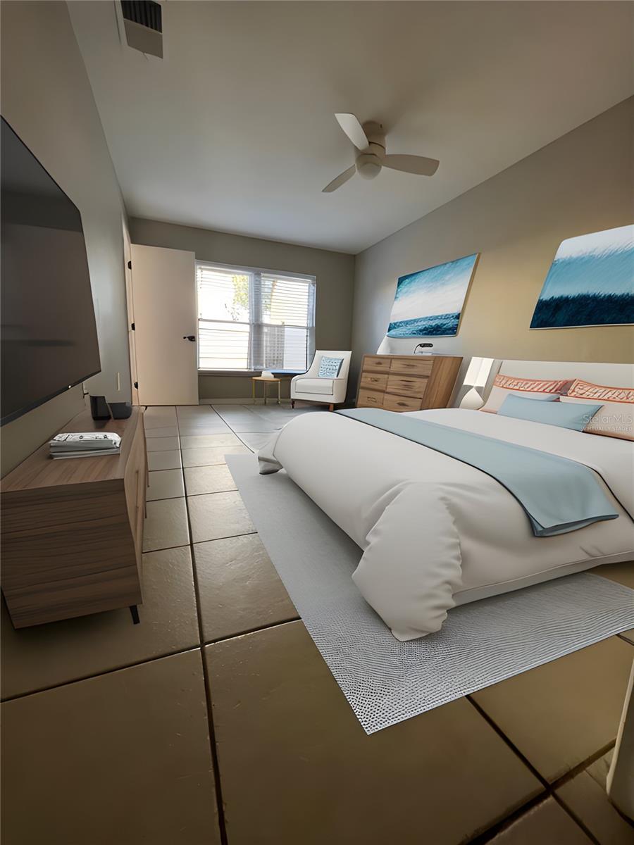 Owner's Bedroom  (virtually staged)