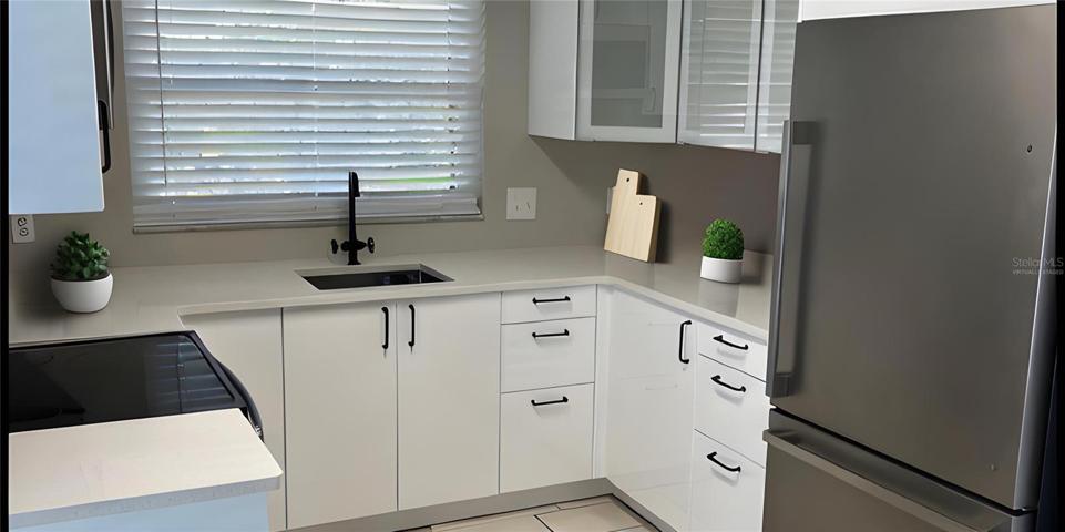 Kitchen Counter Area  (virtually staged)
