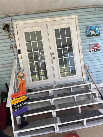 french doors to porch