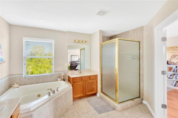 Master Bath with Large Soaking Tub