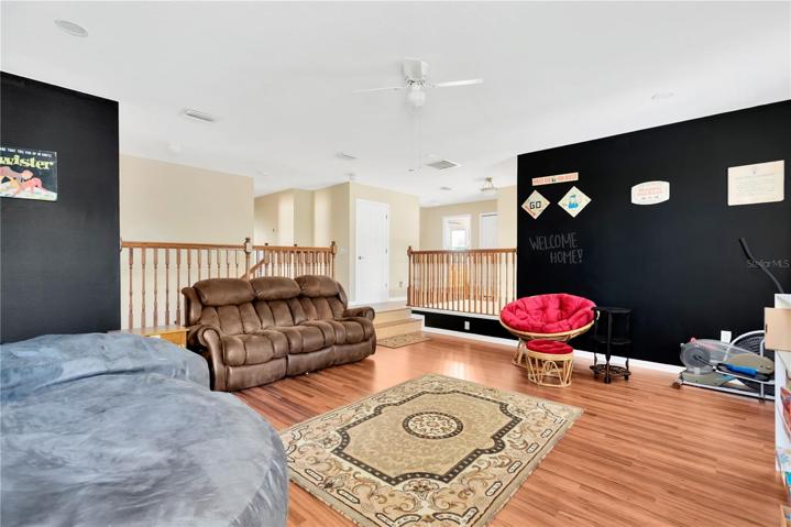 Media/Bonus Room on second floor with chalkboard walls