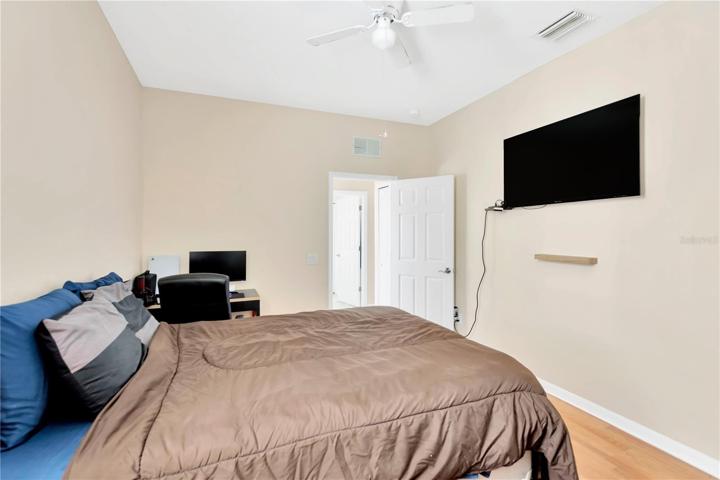 Bedroom #1 on First Floor with walk in closet and extra storage