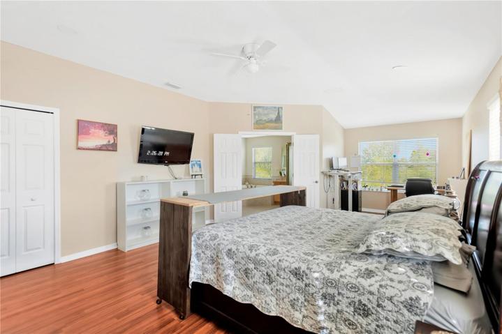 Large Master Suite on Second Floor overlooking the conservation area